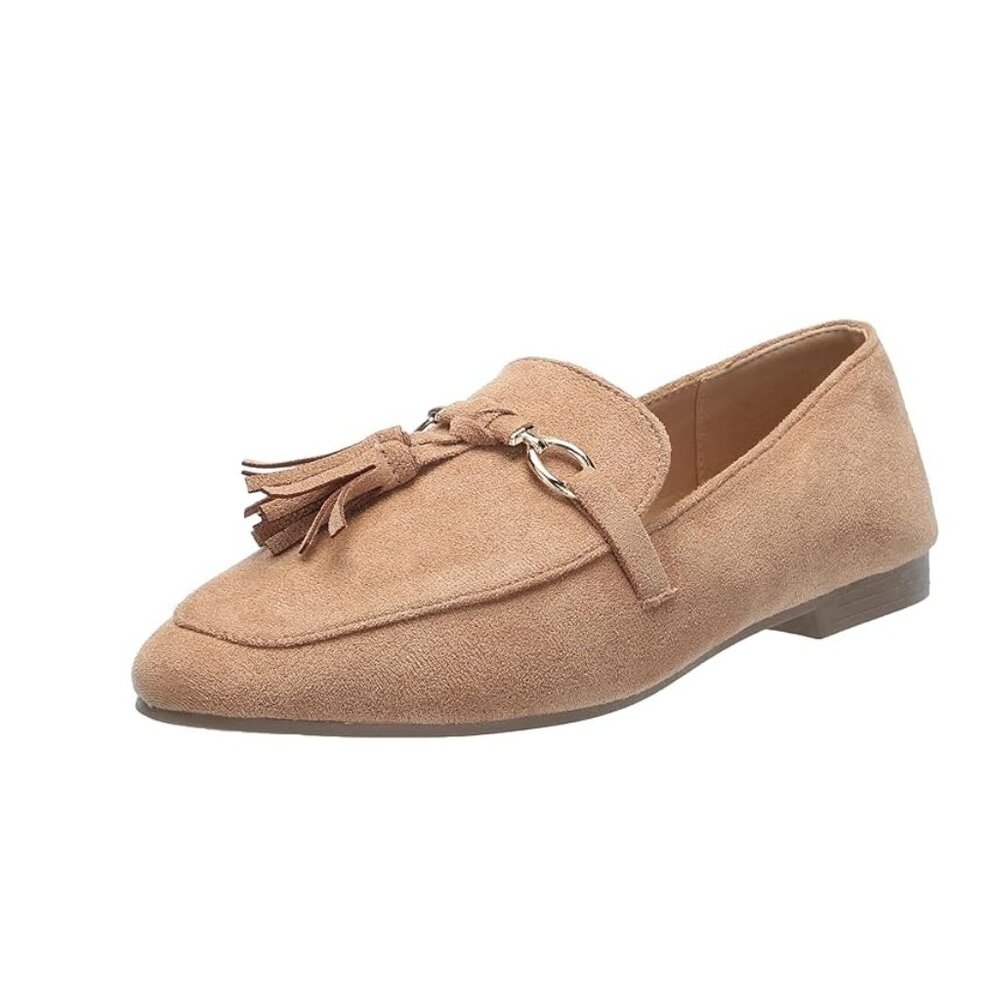 NiB N Y & C Women's Dominica Square Toe Ballet Flats Navy Size 8 M $70 RY1432